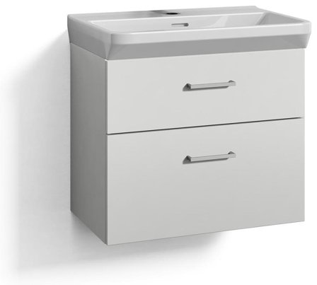 Svedbergs Signum 270362 Tvättställsskåp med tvättställ och lådor, 62 cm, Badrum