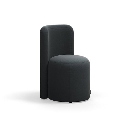 Pouffe VARIETY, with backrest, fabric Pod CS, anthracite