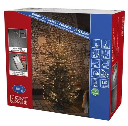 Konstsmide Juletrelys Bluetooth 560 cm