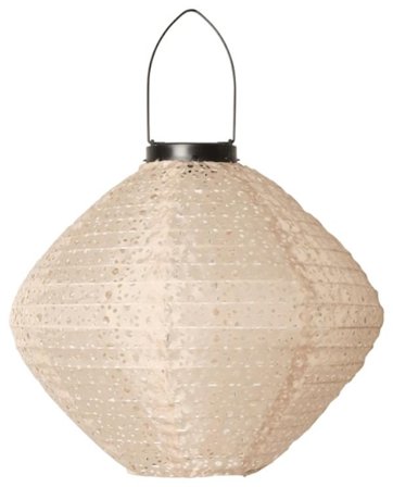 C'est Bon Lanterne Solcelle Snurretopp Lys-Brun H25