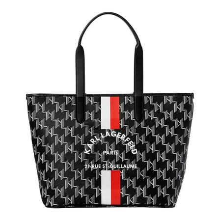 Karl Lagerfeld, Rsg Monogram Tote Czarny, Kobieta, Rozmiar: ONE Size