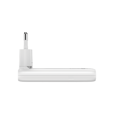 Verbatim Fold 'n' Go 65W sammenleggbar GaN-lader 2x USB-C PD, PPS, hvit