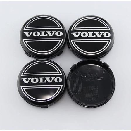 4 stk bilnavkapsler, vanntett støvtett rustbeskyttet deksel, for Volvo S60 S90 XC40 XC60 V90 S40 S80L, 65mm C