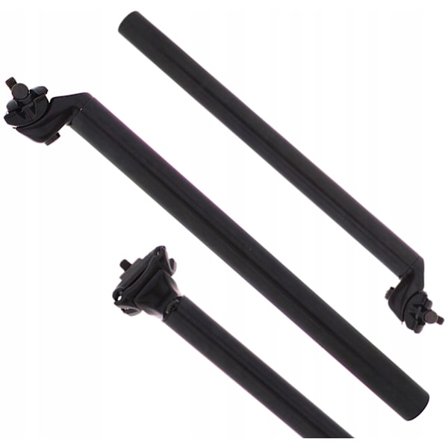 Polkupyörän Kestävä Musta Satulatolppa 27,2mm Kiristimellä