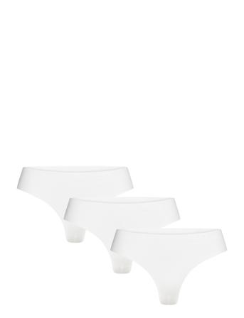 Pcnamee Thong 3-Pack Noos Stringit Alusvaatteet White Pieces