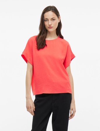 Vila Vijosa S/S Top - Noos - Orange - 34