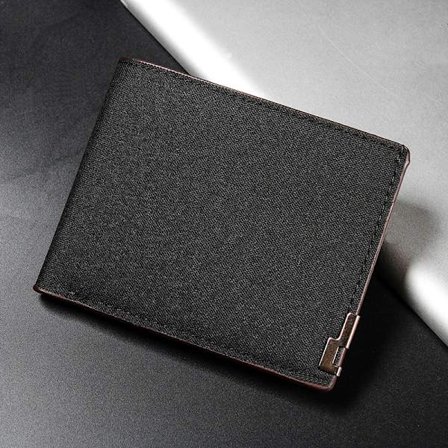 Denim Plånböcker Plånböcker Herr Dam Inlägg Business Foldable Cowhid