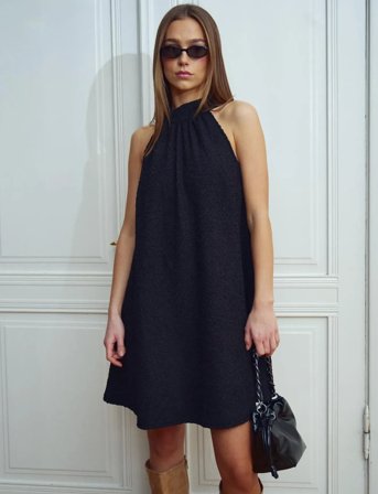 Noella Lora Dress - Black - M