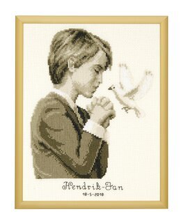 Broderipakke Bilde Konfirmasjon gutt - Vervaco