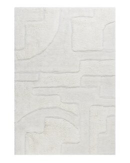 Ullmatta Pure Abstrakt 170x240 cm Creme - KM Carpets