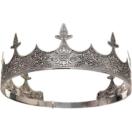 Antik sølvkongekrone - Kongekrone for menn til promfestdekor