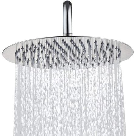 316 Rustfrit Stål Anti-Scaling Brusebad Brusehoved Ultra-tynd Hi