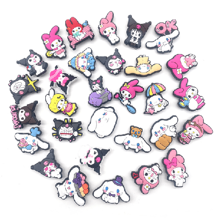 30 Sanrio-serie hul tilbehør til sko, tilpasset DIY-havesko Bu