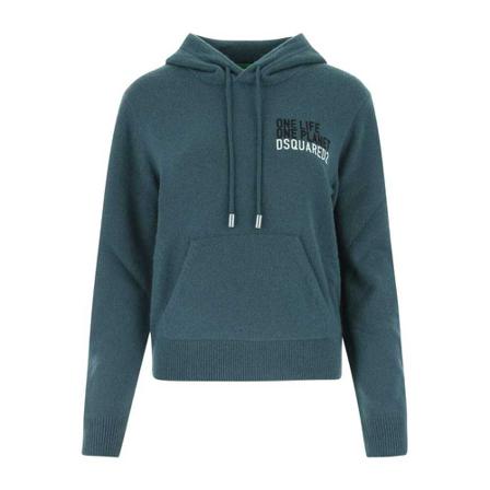Dsquared2, Hoodies Niebieski, Kobieta, Rozmiar: S