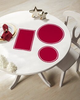 Dukset Doilies röd 3-pack - Duftin