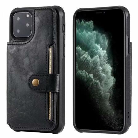 iPhone 11 Pro Multifunktionell Korthållare 5-FACK Winston Svart