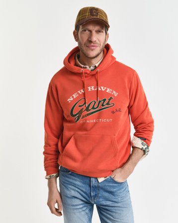 GANT Herren Crest Graphic Hoodie (XXL) Orange