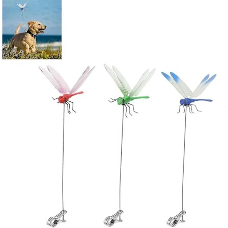 3 stk. Fake Øyenstikkerklips, Naturlig og Økologisk Konsept Hjorte- og Hesteflue Skremmer med Klips, Utendørs 3D Øyenstikker Hagedekorasjon{EE}