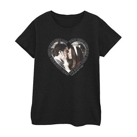 Gossip Girl Dam/Kvinnor Chuck Och Blair Hjärta Bomull T-shirt