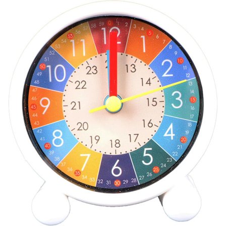 Stillegående alarmklokke uten tikking – Barneromsdekor for gutter og jenter, analog alarmklokke med nattlys og slumrefunksjon