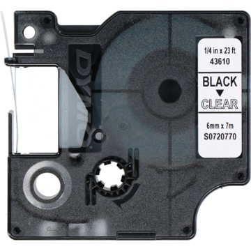 Dymo D1 Merkesett Sv/Tr. 6Mm