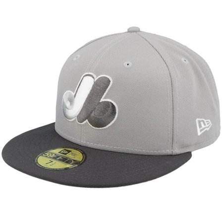 New Era - MLB Grå fitted Caps - Montreal Expos 59FIFTY Gray/Charcoal Fitted @ Hatstore