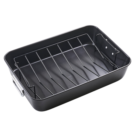 Holm Langpanne med Rist 40X28X8cm