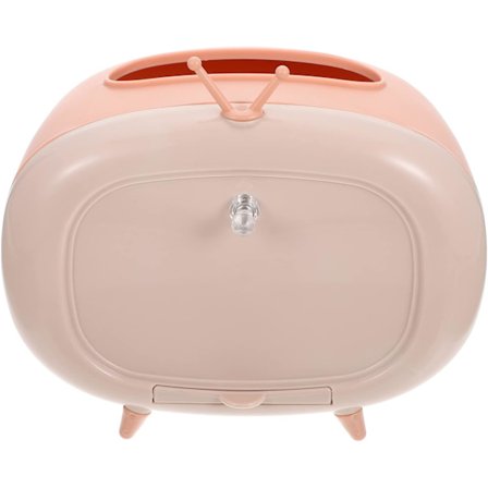 1 stycke (rosa) TV-stativ hyllfäste vävnadslåda TV-formad