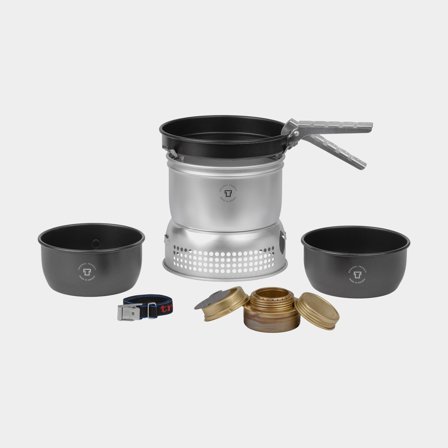 Spiritusbrander / stormkeuken Trangia 27 Small, 1000 W + 2 kookpannen, 1 koekenpan in NS / Non Stick-teflon + windscherm in UL / UltraLight-aluminium 