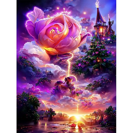 5D Diamantmaleri Maleri Kit, Diamantbroderi Malerier, Sky