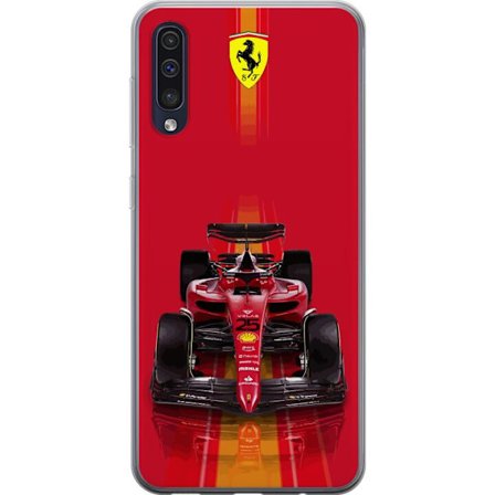 Yhteensopiva Puhelinkuori Samsung Samsung Galaxy A50 Ferrari Formula 1 -auto ikonisessa punaisessa muotoilussa urheilullisella tarkkuudella