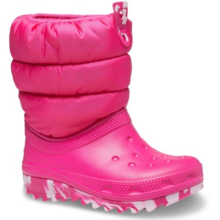 Crocs Classic Neo Puff Boot Kids Children lined boots Pink 32-33