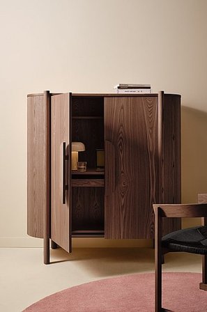 Jotex - Skrivbordsskåp Askfaner - MDF Valnöt BLESSANO - Köp Skrivbord hos Jotex