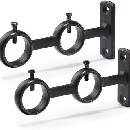 Gardinstangsholder, 2 stk. dobbelt gardinstangsholder,