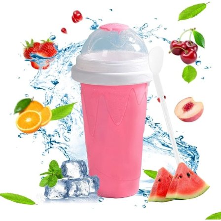 Knåda Frys Smoothie Kopper Sommer Slush Kopper (rød) Rød dekket