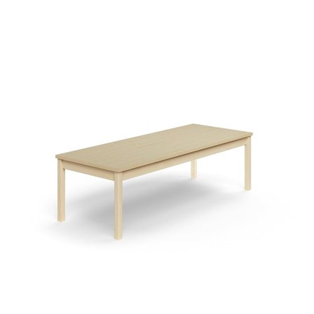 Tisch DECIBEL, 1800x700x530 mm, schalldämmendes Hochdrucklaminat, Birke