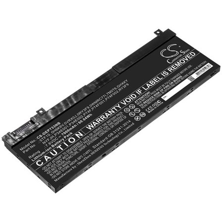 Batteri til notebook, bærbar computer til DELL Precision 7330, Precision 7540