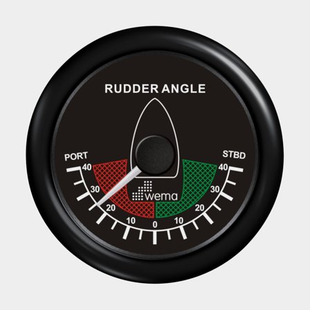 Roderlägesinstrument 0-190 ohm 85 mm svart