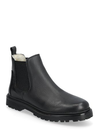 Booties - Flat - With Elastic Black ANGULUS