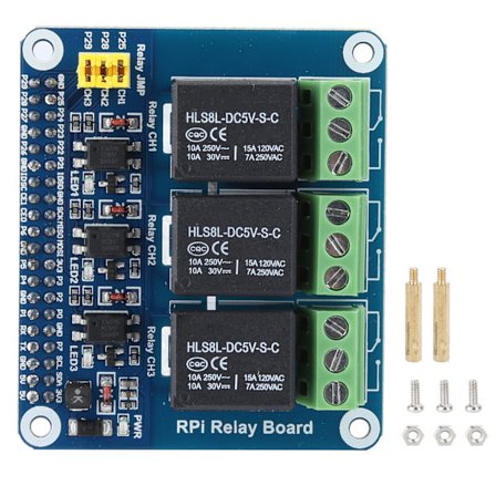 3Way Relay Module Expansion Module Passar för Raspberry Pi a b 2b 3b 4B(3Way Relay Module)