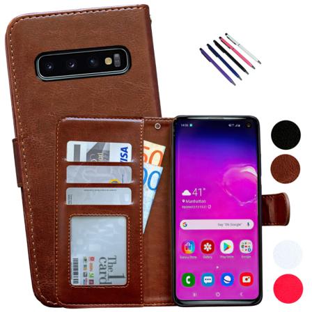 Samsung Galaxy S10 - PU Læder Pung Etui Rosa