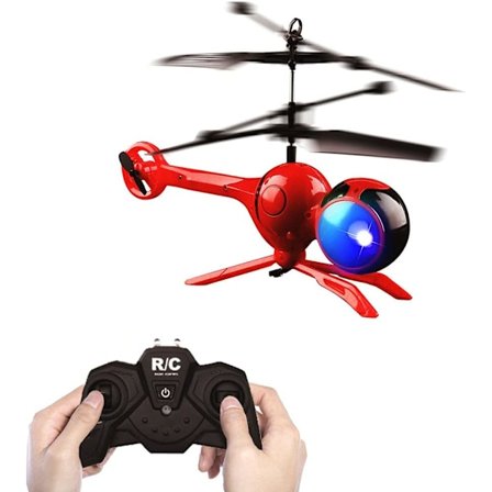 Laddningsbar Liten Mini RC-Plan 3-kanals Cartoon RC Helikopter Simuleringsflygplan med Ljus Barnets Gåva Barn Flygande Leksak