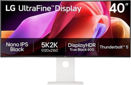 LG 40" UltraFine WUHD 5K2K Nano IPS Monitor with Thunderbolt 5 and USB Type-C | 5120x2160 | IPS Black | Curved 0R | 5ms | 120Hz | 2years