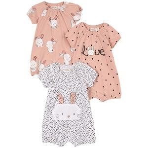 Mayoral 3-Pack Pink Rompers 1-2 Months - Clothing sets - 1-2 months - Pink