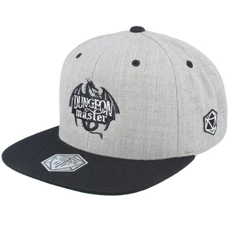 Critiql Hit - Gris snapback Casquette - Dungeon Master Dragon Silhouette Grey/Black Snapback @ Hatstore
