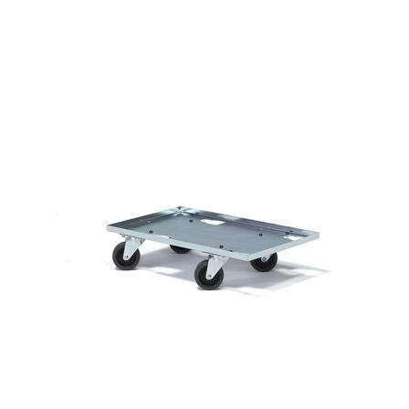 Transportvogn, metal, 650x410 mm, 4 drejehjul