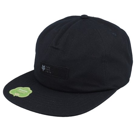 Fox - Black snapback Czapka Z Daszkiem - Source Hat Black Strapback @ Hatstore
