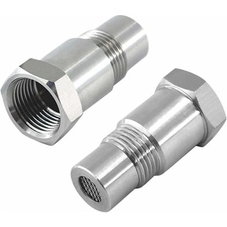 2 stk. Oxygen Sensor Extender Spacer til Bilmotor Udstødningssystemer M18 x1.5, 45mm Lambda Sensor