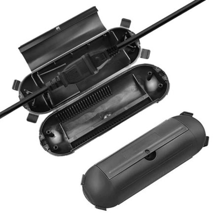 Vandtæt forlængerledningsboks IP44, udendørs sikkerhedsboks til beskyttelse af ledninger og stik