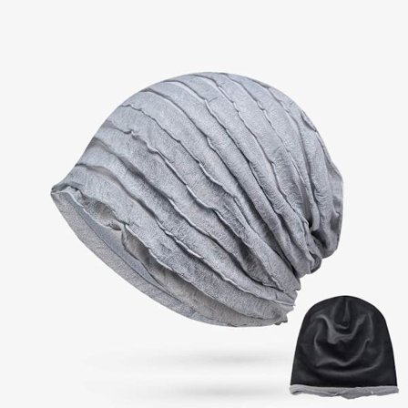 Turban Hat Muslim Hijab GRÅ TYKK TYKK